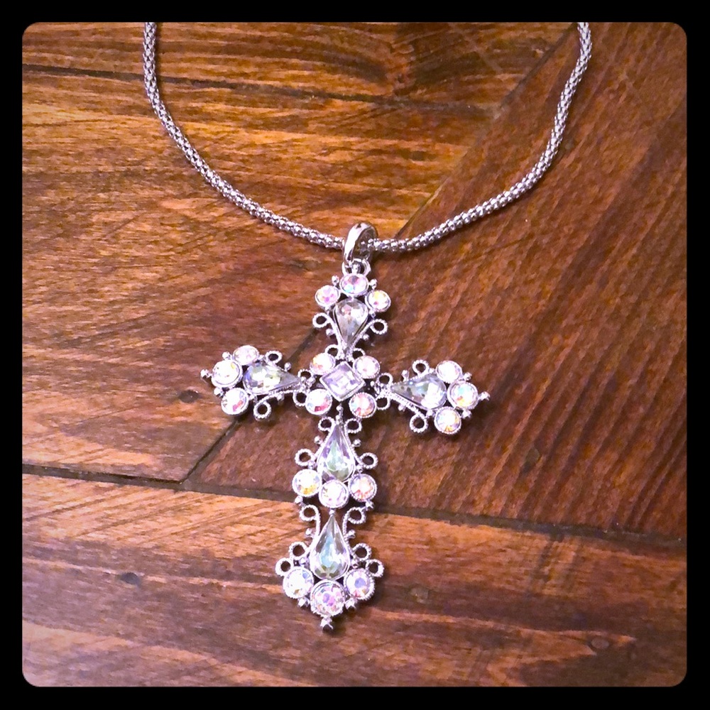Silver Cross Necklace